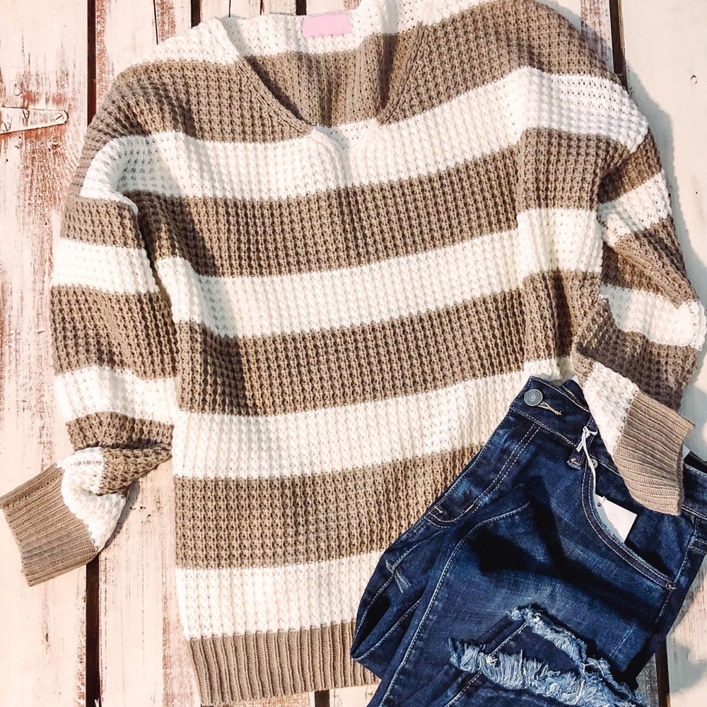 NWT - Striped Sweater {Sizes S, M, L}